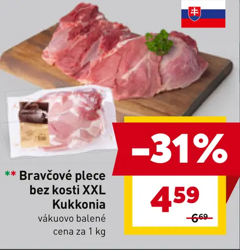 Bravčové plece bez kosti XXL Kukkonia