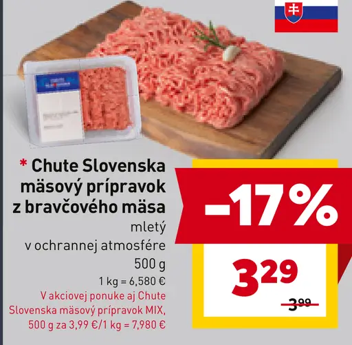 Chute Slovenska Mäsový prípravok z bravčového mäsa