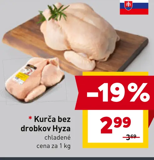 Kurča bez drobkov Hyza
