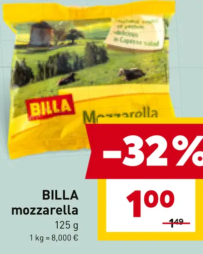 BILLA mozzarella