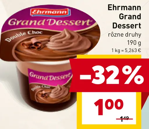 Ehrmann Grand Dessert rôzne druhy