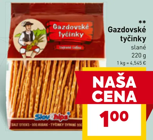 Gazdovské tyčinky slané