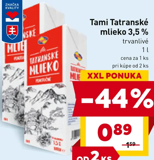 Tami Tatranské Mlieko 3,5%