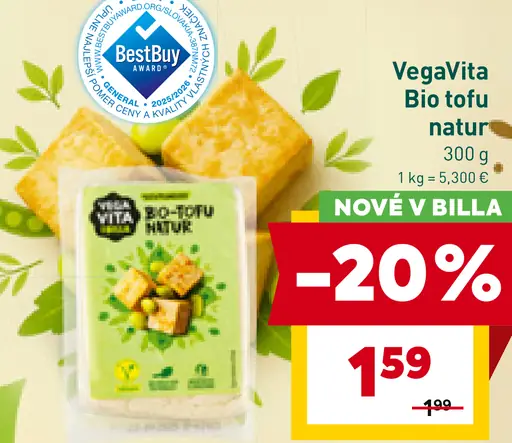 VegaVita Bio tofu natur