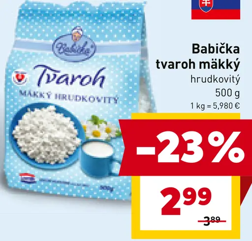 Babička Tvaroh mäkký hrudkovitý
