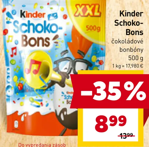 Kinder Schoko-Bons čokoládové bonbóny