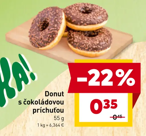 Donut s čokoládovou príchuťou
