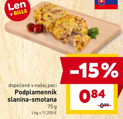 Podplamenník slanina-smotana