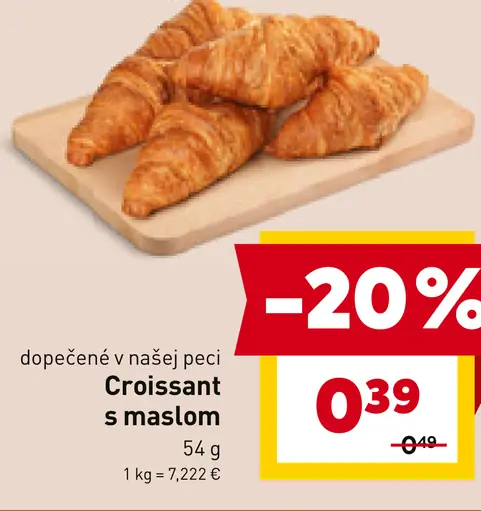 Croissant s maslom
