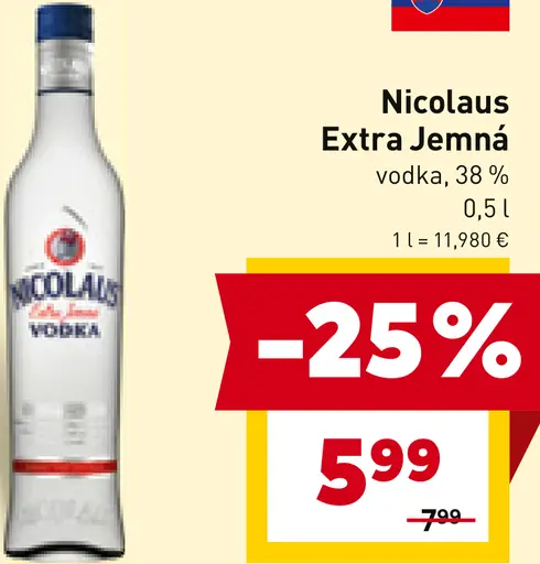 Nicolaus Extra Jemná Vodka