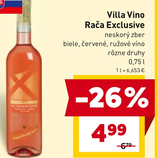 Villa Vino Rača Exclusive víno