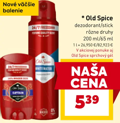 Old Spice dezodorant stick