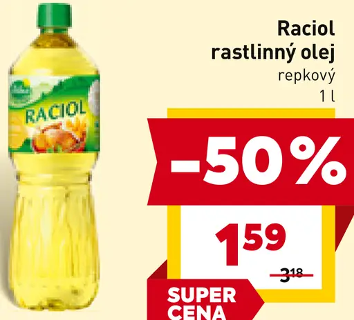 Raciol rastlinný olej