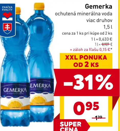 Gemerka ochutená minerálna voda