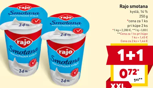 Rajo Smotana kyslá