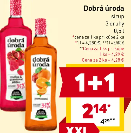 Dobrá úroda sirup