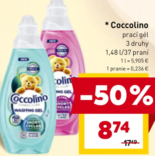 Coccolino prací gél