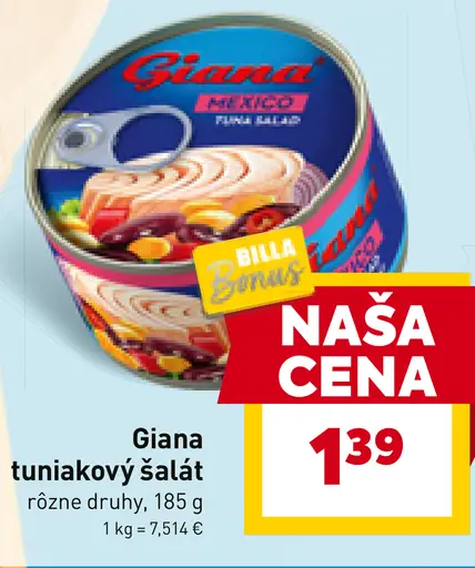 Giana tuniakový šalát