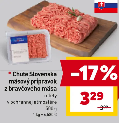 Chute Slovenska Mäsový prípravok z bravčového mäsa