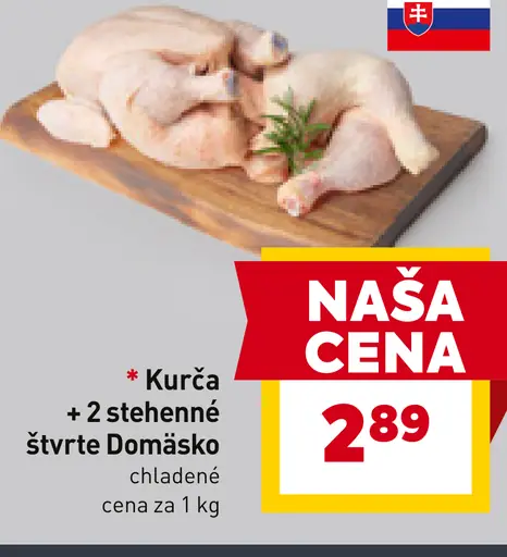 Kurča + 2 stehnenné štvrte Domäsko