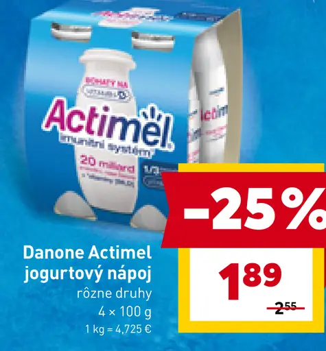 Danone Actimel jogurtový nápoj