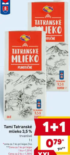Tami Tatranské Mlieko 3,5%