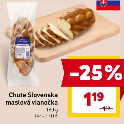 Chute Slovenska maslová vianočka
