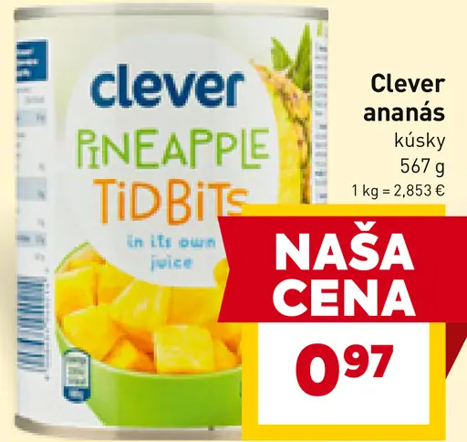 Clever ananás kúsky