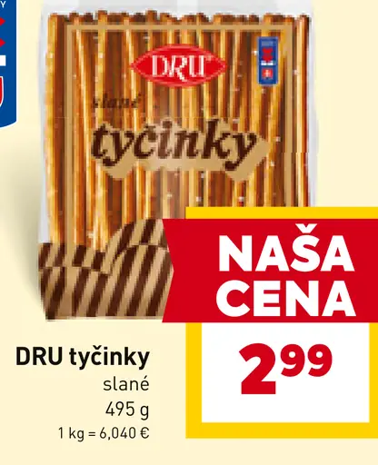 DRU tyčinky slané