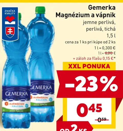 Gemerka Magnézium a vápnik