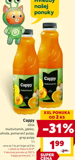 Cappy džús multivitamín