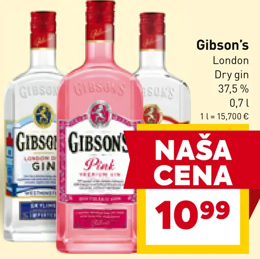 Gibson’s London dry gin