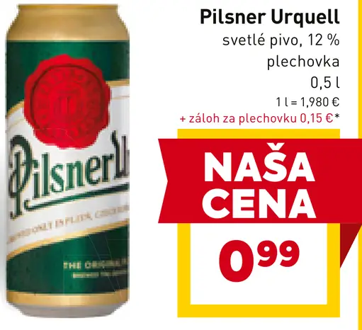 Pilsner Urquell plechovka