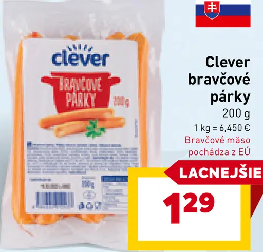 Clever bravčové párky