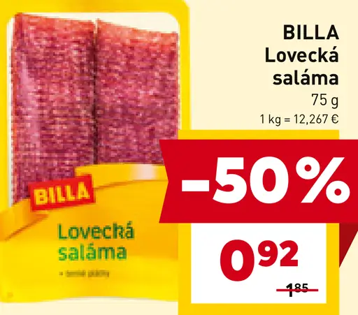 BILLA Lovecká saláma