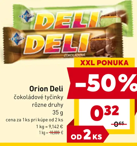 Orion Deli čokoládové tyčinky