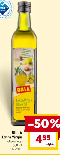 BILLA Olivový olej Extra Virgin