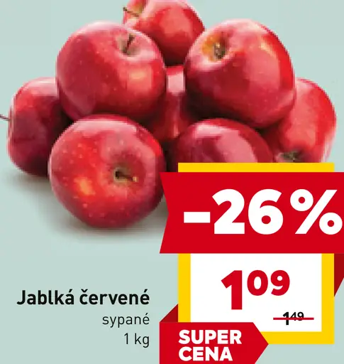 Červené jablká