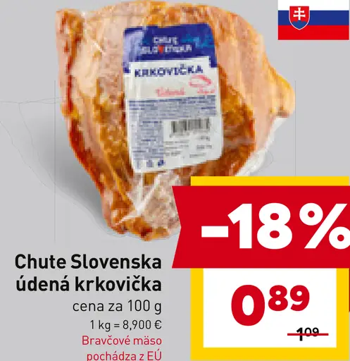 Chute Slovenska údená krkovička