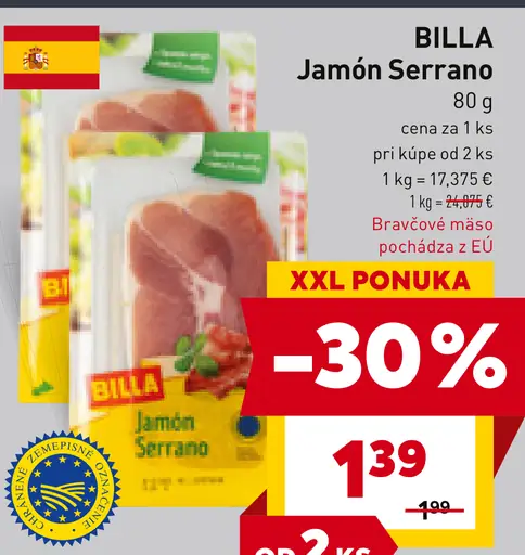 BILLA Jamón Serrano