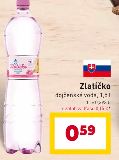 Zlatíčko dojčenská voda
