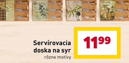 Servírovacia doska na syr