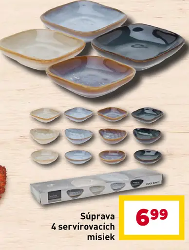 Súprava servírovacích misiek