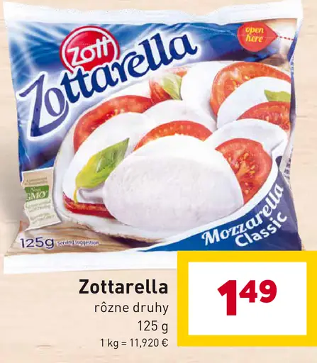 Zott Zottarella mozzarella