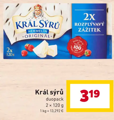 Kráľ sýru hermelín