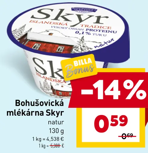Bohušovická mlékárna Skyr natur