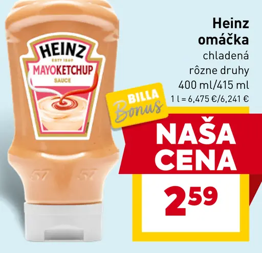 Heinz omáčka chladená