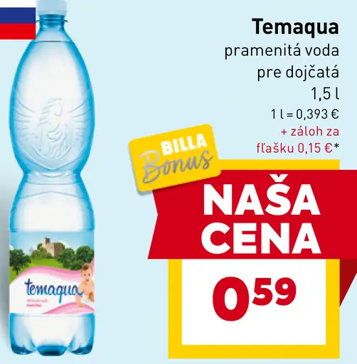 Temaqua pramenitá voda pre dojčatá