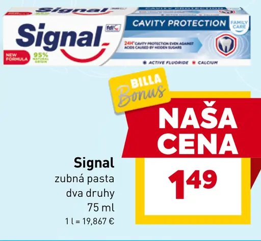 Signal zubná pasta