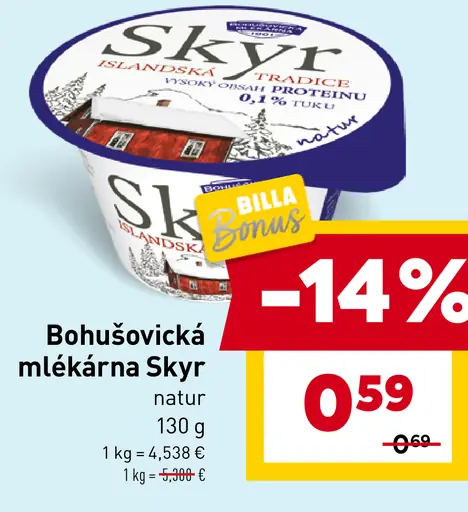 Bohušovická mlékárna Skyr natur